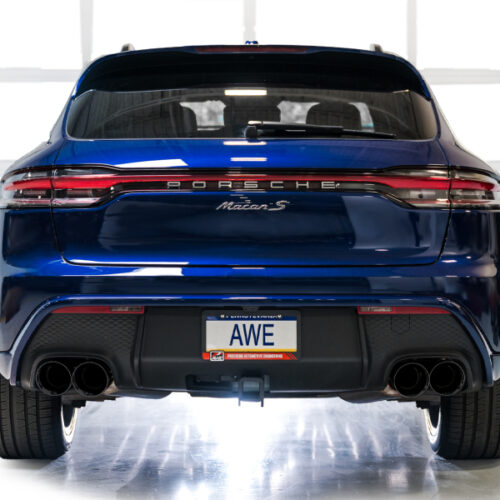 AWE Tuning Touring Edition Cat-Back Exhaust w/ Diamond Black Tips for 2022+ Porsche Macan 2.9TT - Image 3