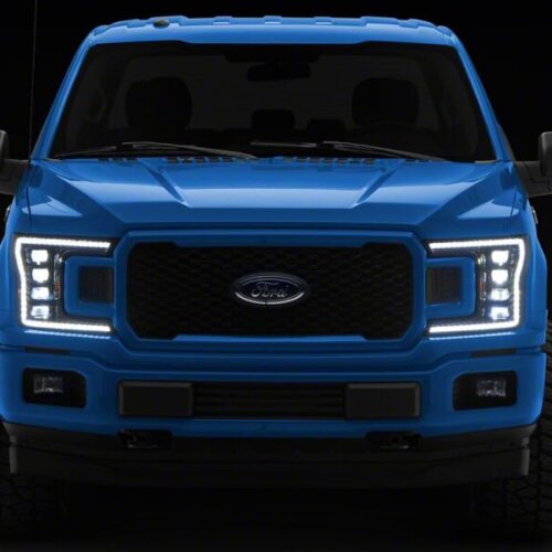 Raxiom for 2018-2020 Ford F-150 CXR Series V2 LED Headlights- Black Housing- Clear Lens - Image 9