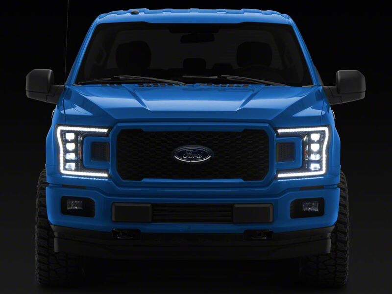 Raxiom for 2018-2020 Ford F-150 CXR Series V2 LED Headlights- Black Housing- Clear Lens - Image 9