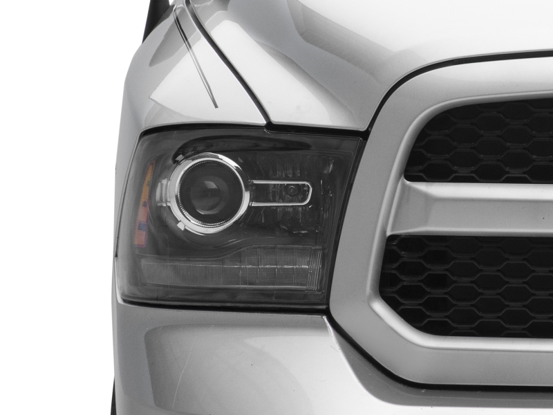 Raxiom for 2009-2018 Dodge RAM 1500 LED Halo Headlights w/Switchback Turn Signals- Blk Housing (Clear Lens) - Image 7