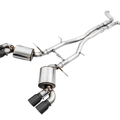 AWE Tuning Cat-Back Exhaust -Touring Edition (Quad Diamond Black Tips) for 16-19 Chevy Camaro SS Res