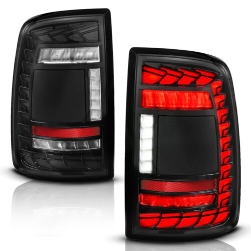 ANZO 19-24 RAM 2500/3500 Full LED Tail Lights SeqSig Black - Pair - Image 2