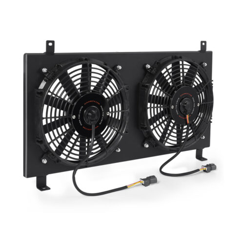 Alternative view of Mishimoto Fan Shroud Black for 02-06 Acura RSX Aluminum