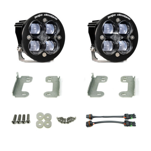 Baja Designs for 18-20 Jeep Wrangler JL Sahara Fog Squadron Sport Fog Pocket Kit - Clear