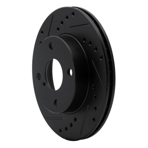 R1 Concepts for 90-93 Mazda Miata Front Left Drilled & Slotted Black Brake Rotor - Image 2