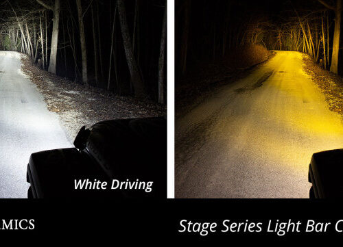 Diode Dynamics 30 In LED Light Bar Single Row Straight - Amber Combo Each Stage Series - Image 4