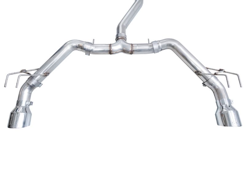 AWE Tuning 22+ Honda Civic Si/Acura Integra Track Edition Cat-Back Exhaust - Dual Chrome Silver Tips - Image 10
