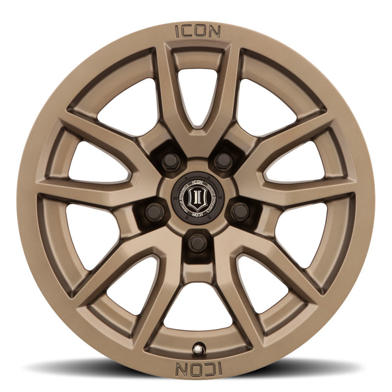 ICON 2617855557BR Vector 5 17x8.5 5x150 25mm Offset 5.75in BS 110.1mm Bore Bronze Wheel - Image 2
