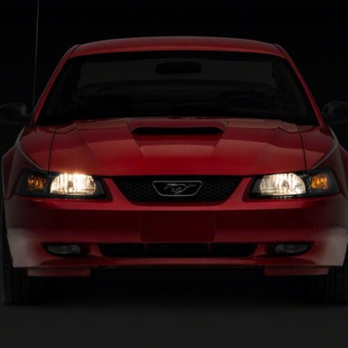 Raxiom for 1999-2004 Ford Mustang Axial Series OEM Style Replacement Headlights- Black Housing (Smoked Lens) - Image 7