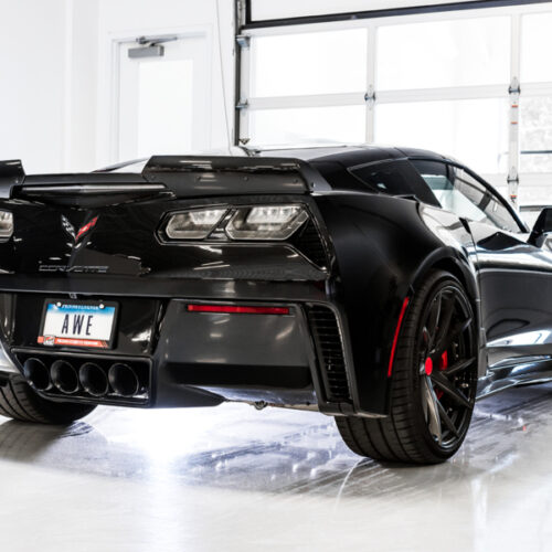 AWE Tuning Track Edition Axle-Back Exhaust w/Black Tips for 14-19 Chevy Corvette C7 Z06/ZR1 - Image 4