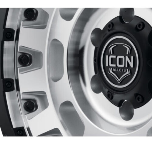 ICON Hammer Pro 17x8.5 / 5x5 / -6mm / 4.5in BS - Silver Machined - Image 10