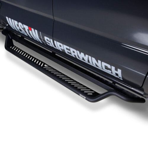 Alternative view of Westin 24-26 Toyota Tacoma DC Outlaw Drop Running Boards - Tex. Blk