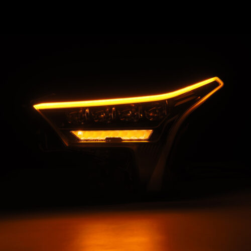 AlphaRex 880872 22-23 Toyota Tundra NOVA-Series Headlights Black w/Amber DRL - Req 810029 OR 810030 - Image 3