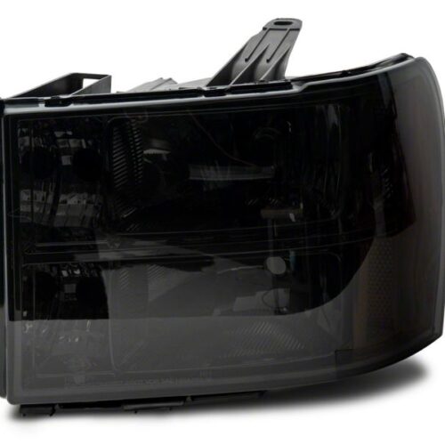 Raxiom for 2007-2014 GMC Sierra 1500/2500 HD/3500 HD Axial OEM Rep Headlights- Chrome Housing- Smoked Lens - Image 3