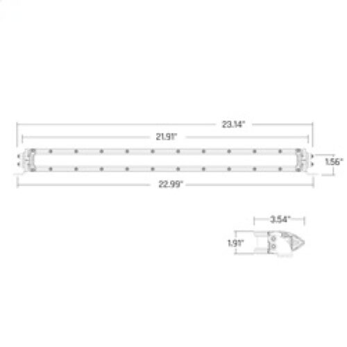 Rigid Industries SR-Series 20in SAE Driving Light Amber - Image 4