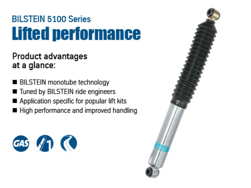 Bilstein 5100 Series for 00-05 Ford Excursion Rear 46mm Monotube Shock Absorber - Image 2