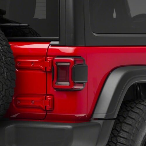 Raxiom for 2018-2023 Jeep Wrangler JL Horizon LED Tail Lights- Black Housing- Red Lens - Image 8