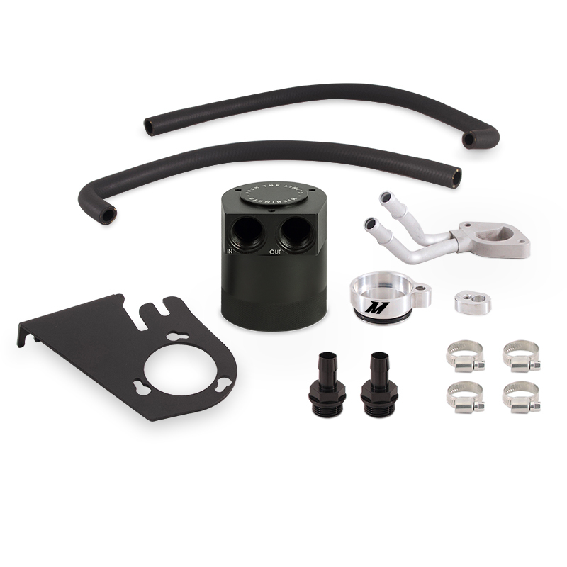 Mishimoto Baffled Oil Catch Can Kit for 11-16 Ford 6.7L Powerstroke