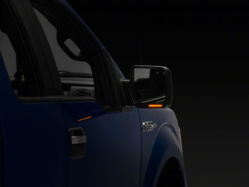 Raxiom for 2004-2014 Ford F-150 Axial Series Side Mirror LED Turn Signal Lights- Smoked - Image 2