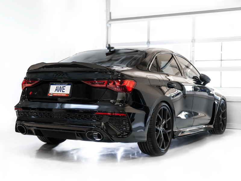 AWE Tuning Cat-Back Track Edition Exhaust System - No Tips for Audi 22-23 8Y RS3 - Image 7