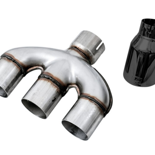 AWE Tuning Track Edition Exhaust w/Front Pipe & Triple Diamond Black Tips for 2016+ Honda Civic Si - Image 3