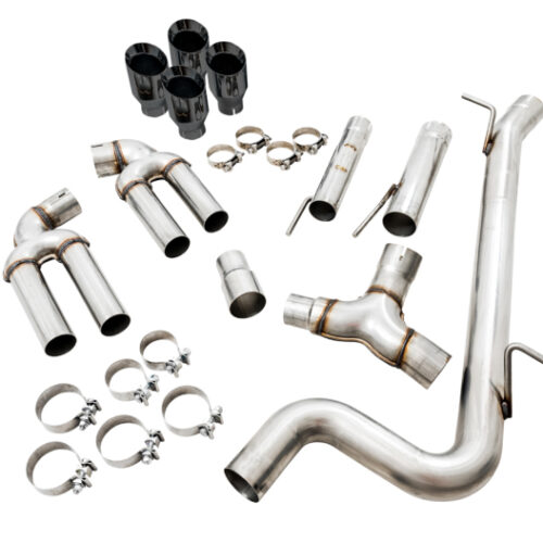 Alternative view of AWE Tuning Track Edition Exhaust w/Diamond Black Tips 102mm for Audi 8V S3