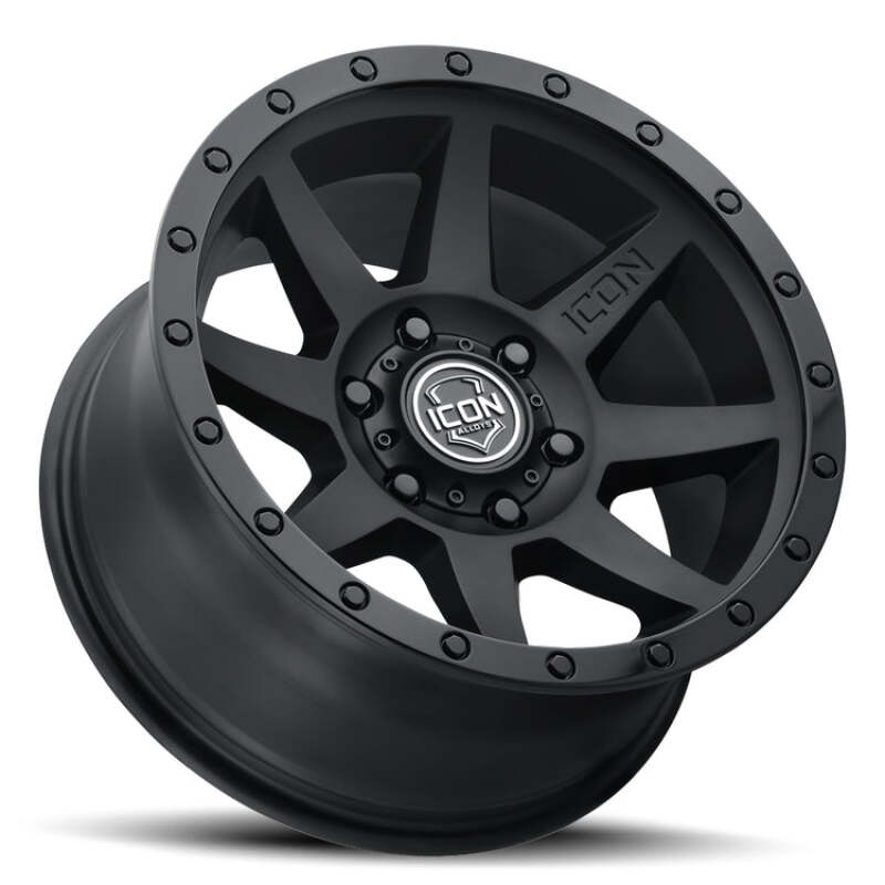ICON Rebound 20x9 6x5.5 0mm Offset 5in BS 106.1mm Bore Double Black Wheel - Image 3