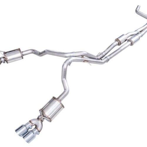 AWE Tuning Cat Back Exhaust - Quad Chrome Silver Tips for AWE 2021+ Chevy Tahoe/GM Yukon 6.2L 0FG Edition