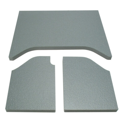 Alternative view of DEI 07-10 Jeep Wrangler JK 2-Door Boom Mat Headliner - 3 Piece - Gray