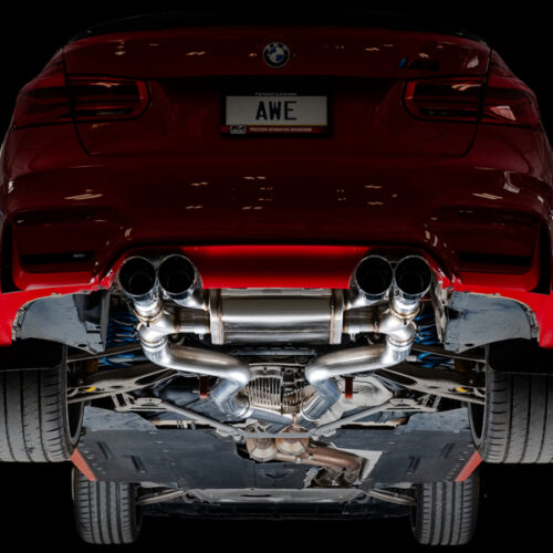 AWE Tuning SwitchPath Cat-Back Exhaust - Diamond Black Tips for BMW F8X M3/M4 - Image 7