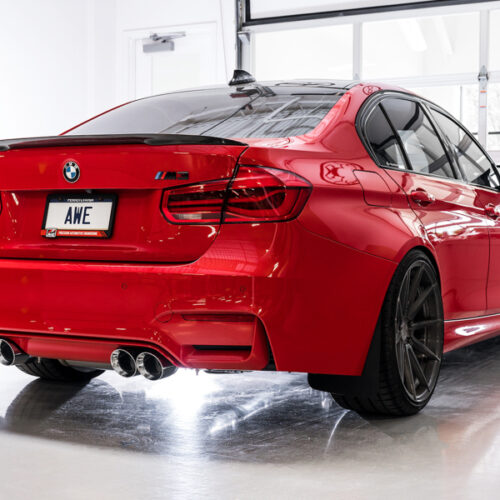 AWE Tuning SwitchPath Cat-Back Exhaust - Diamond Black Tips for BMW F8X M3/M4 - Image 4
