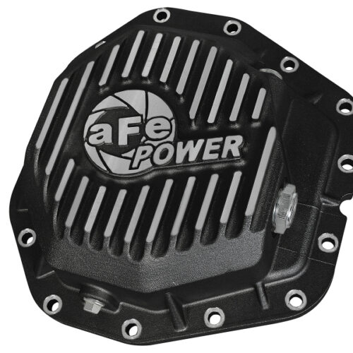 Alternative view of aFe Power Rear Diff Cover Black w/Machined Fins 17 Ford F-350/F-450 6.7L (td) Dana M300-14 (Dually)