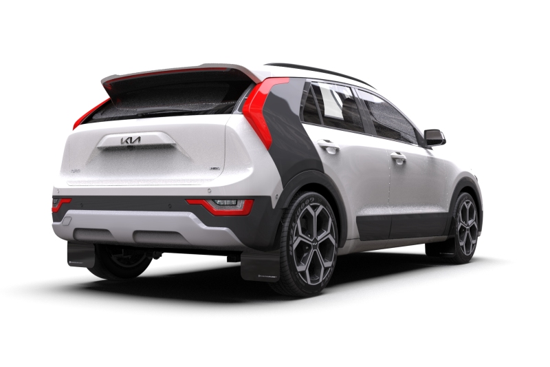 Rally Armor 23-25 Kia Niro SG2 Black UR Mud Flap Red Logo - Image 4