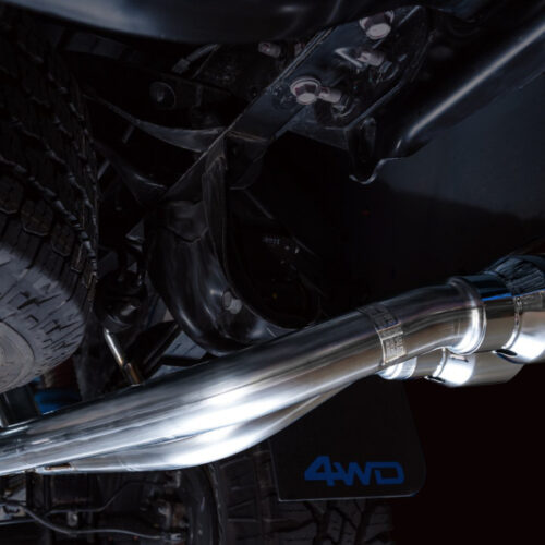 AWE Tuning Cat-Back Exhaust w/ BashGuard - Dual Chrome Silver Tips for 16-22 Toyota Tacoma 0FG - Image 10