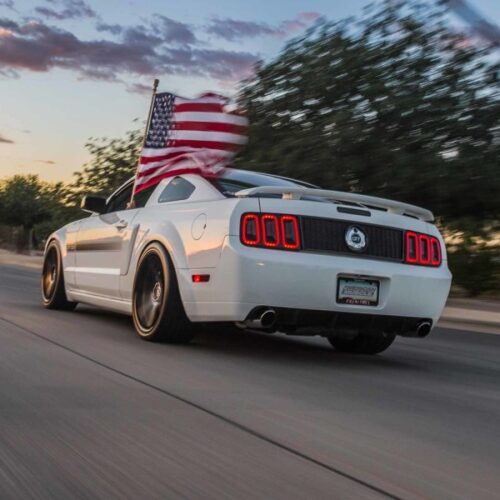 Raxiom for 2005-2009 Ford Mustang Gen5 Tail Lights- Black Housing (Smoked Lens) - Image 4