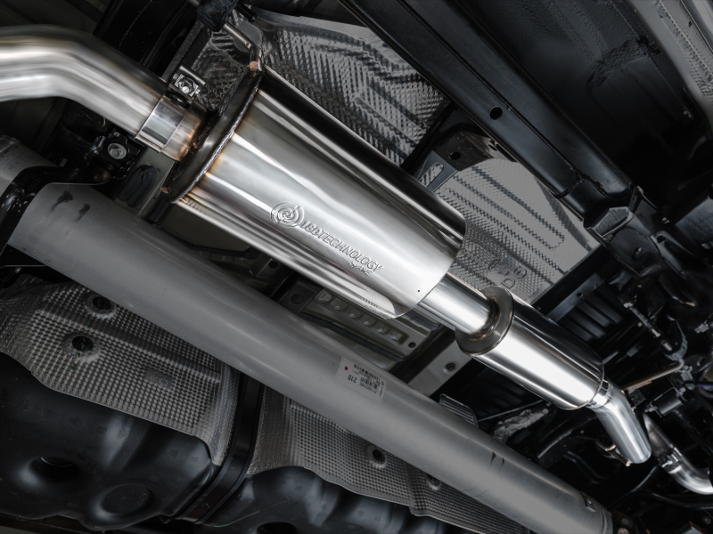AWE Tuning 0FG Exhaust for 3rd Gen Toyota Tundra - Dual Chrome Silver Tips - Image 2