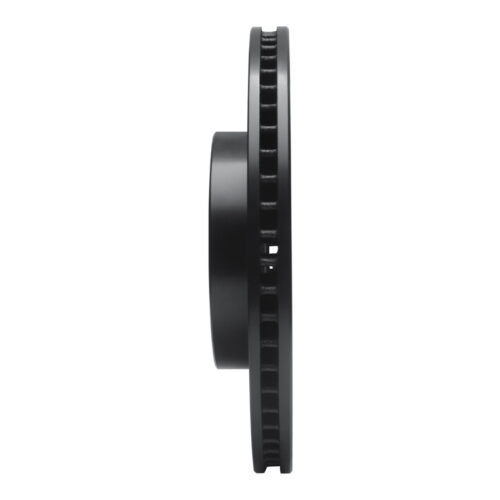 R1 Concepts for 2016-2025 Honda Civic Coupe Front Right Drilled & Slotted Black Brake Rotor - Image 3