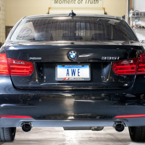 Alternative view of AWE Tuning Touring Edition Axle-Back Exhaust - Diamond Black Tips (90mm) for BMW F3X 335i/435i