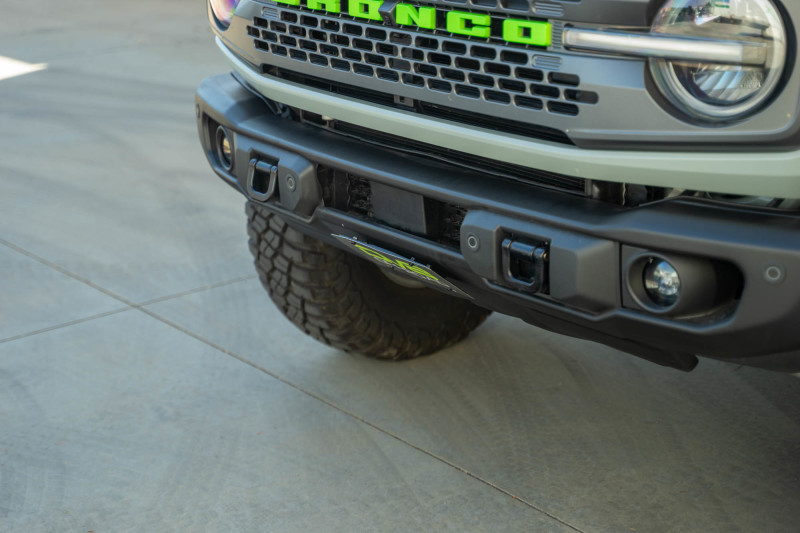 DV8 Offroad 2021 Ford Bronco Capable Bumper Slanted Front License Plate Mount - Image 3