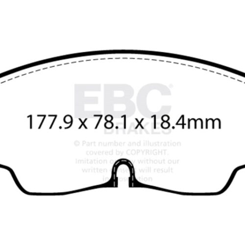EBC 2022+ Audi S3 2.0T Yellowstuff Front Brake Pads - Image 2