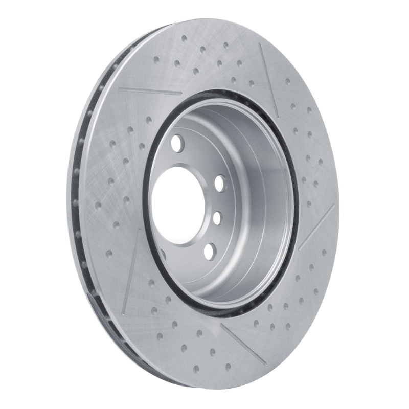 DFC 13-21 BMW 328i Rear Brake Rotor - Dimpled and Slotted - Image 4