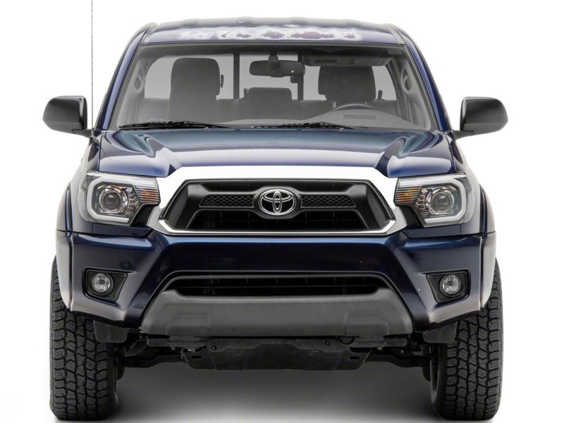 Raxiom for 2012-2015 Toyota Tacoma Axial Series Projector Headlights w/ LED Bar- Black Housing (Clear Lens) - Image 3