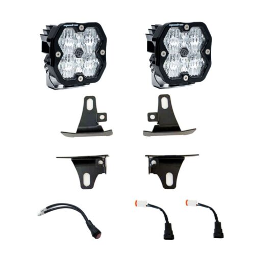 Baja Designs for 17-22 Ford Super Duty / 15-20 F-150 Squadron Sport 2.0 Fog Pocket Kit (WC) - Clear