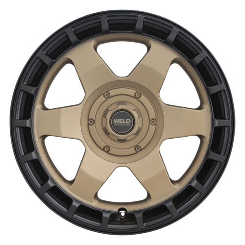 Weld Off-Road Ridge 17x9 - 5x114.3 / 5x127 BP - ET-12 - 78.1mm CB - Satin Bronze Wheel (Black Ring)