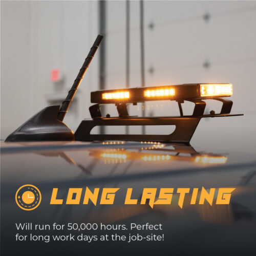 Putco 48In Universal 48In Tri Color Hornet Light (Amber/Blue/White) - LED Stealth Rooftop Strobe Bar - Image 6
