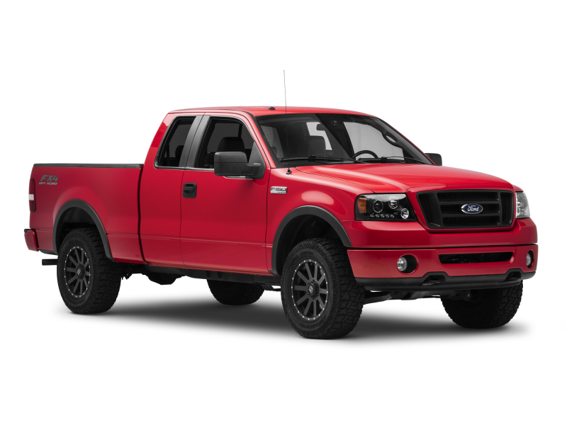 Raxiom for 2004-2008 Ford F-150 Dual LED Halo Projector Headlights- Black Housing (Clear Lens) - Image 9