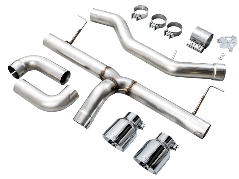 AWE Tuning Track Edition Axle-Back Exhaust - Chrome Silver for 19-23 BMW 330i / 21-23 BMW 430i Base G2X - Image 8