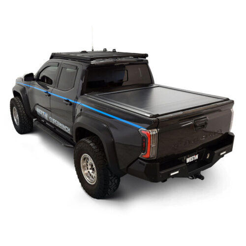 Westin 24-26 Toyota Tacoma 5ft Bed Manual Retractable Tonneau Cover - Black - Image 4