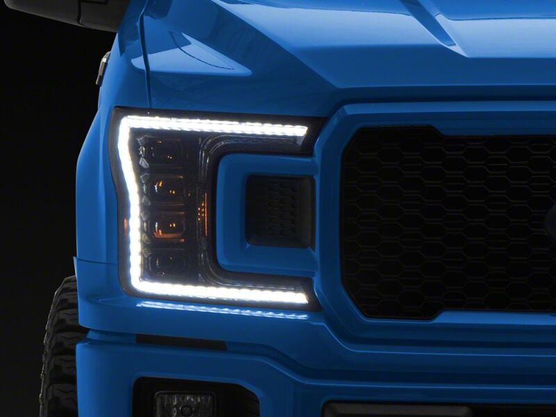 Raxiom for 2018-2020 Ford F-150 CXR Series V2 LED Headlights- Black Housing- Clear Lens - Image 2
