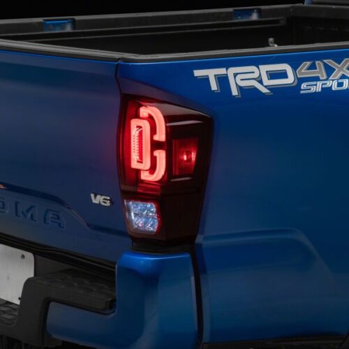 Raxiom for 2016-2023 Toyota Tacoma XW Series Sequential LED Tail Lights- Black Housing- Red Lens - Image 3